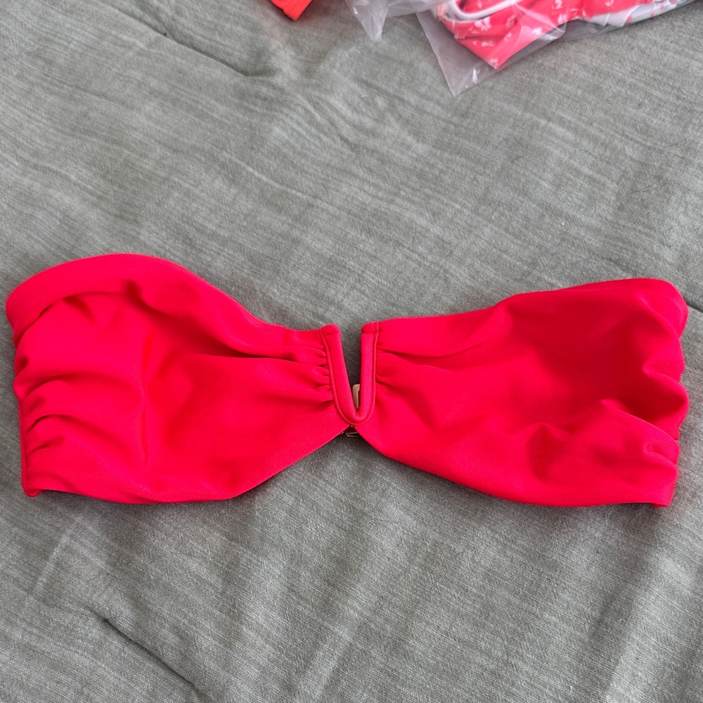 Kulani Kinis Hot Pink Bandeau Bikini Top